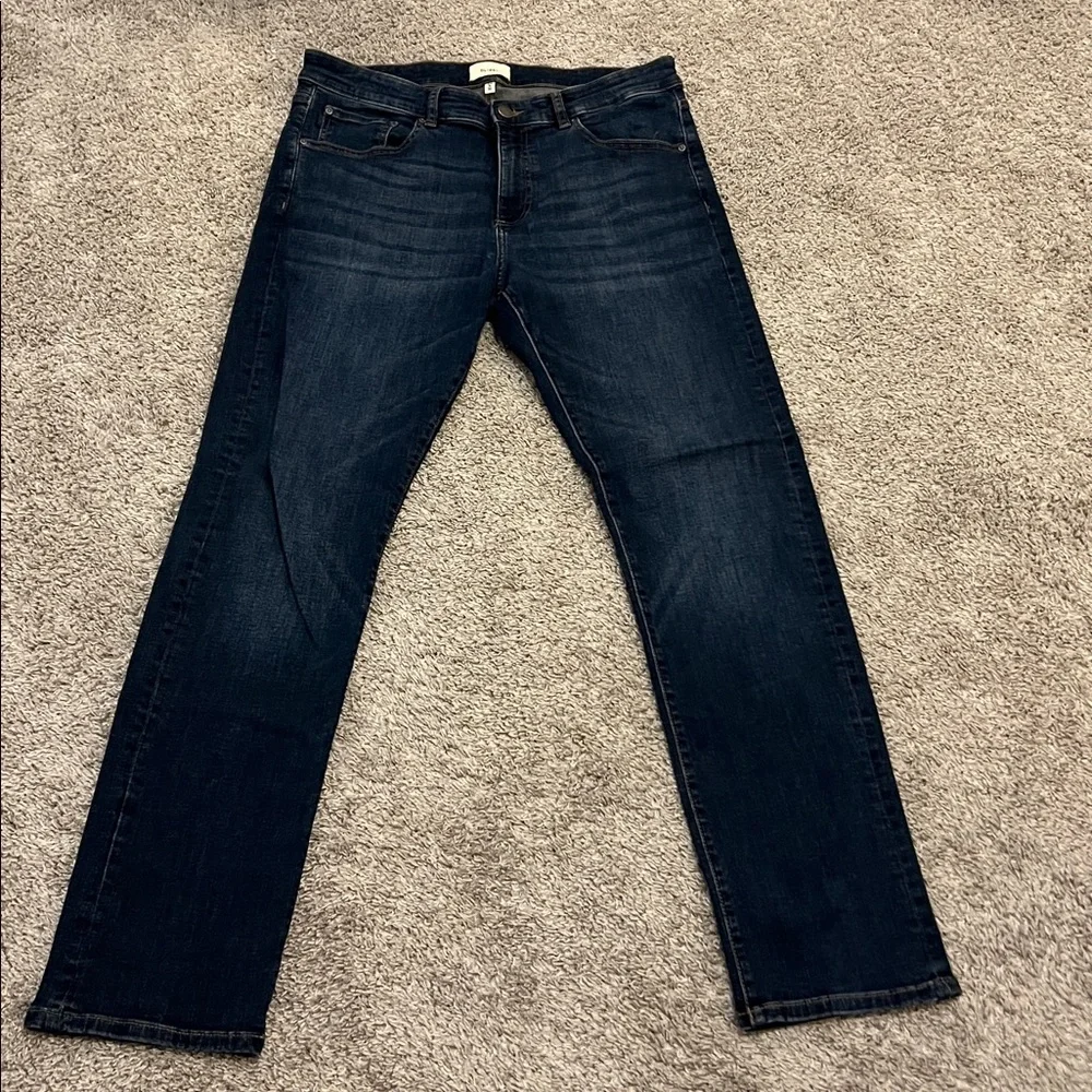 Russell Slim Straight Blue Jeans‎ Thunderbird (Dark Indigo) 34x32 Denim